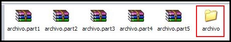 Como unir archivos part Part3